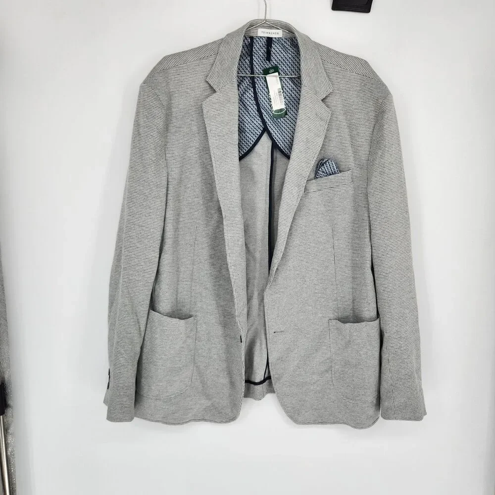 7 DIAMONDS Men's XXL Gray Westport Stretch Blazer NWT